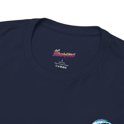 Surfing Wave Graphic Tee — 'Los Bombers' Retro Surf Shirt