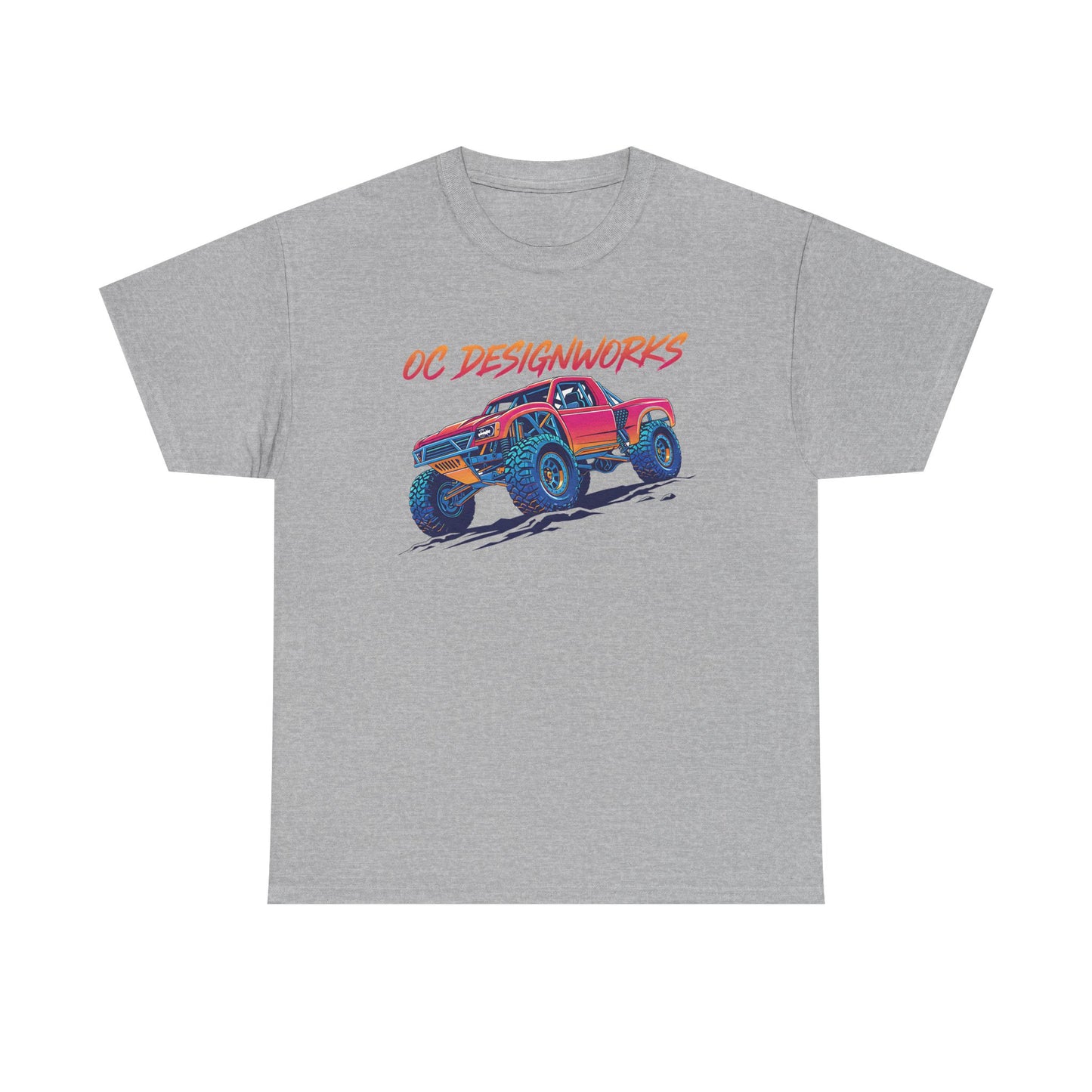 Monster Truck Graphic Tee — "OC Designworks" Retro Off-Road Shirt
