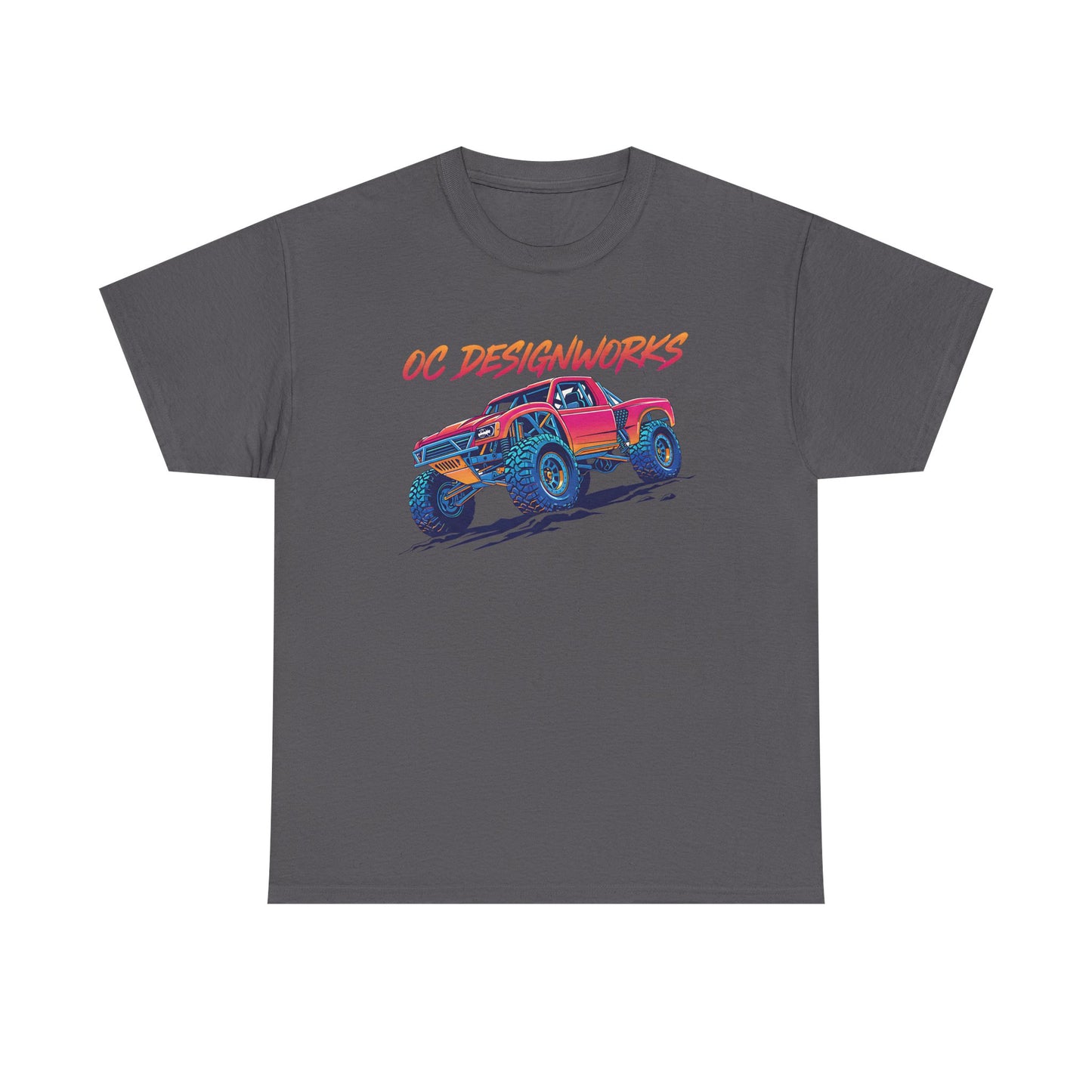 Monster Truck Graphic Tee — "OC Designworks" Retro Off-Road Shirt