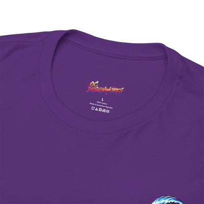 Surfing Wave Graphic Tee — 'Los Bombers' Retro Surf Shirt