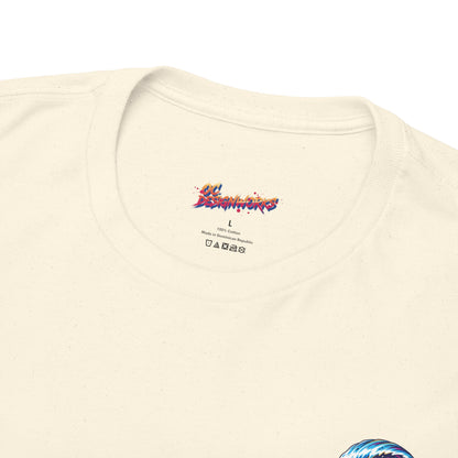 Surfing Wave Graphic Tee — 'Los Bombers' Retro Surf Shirt