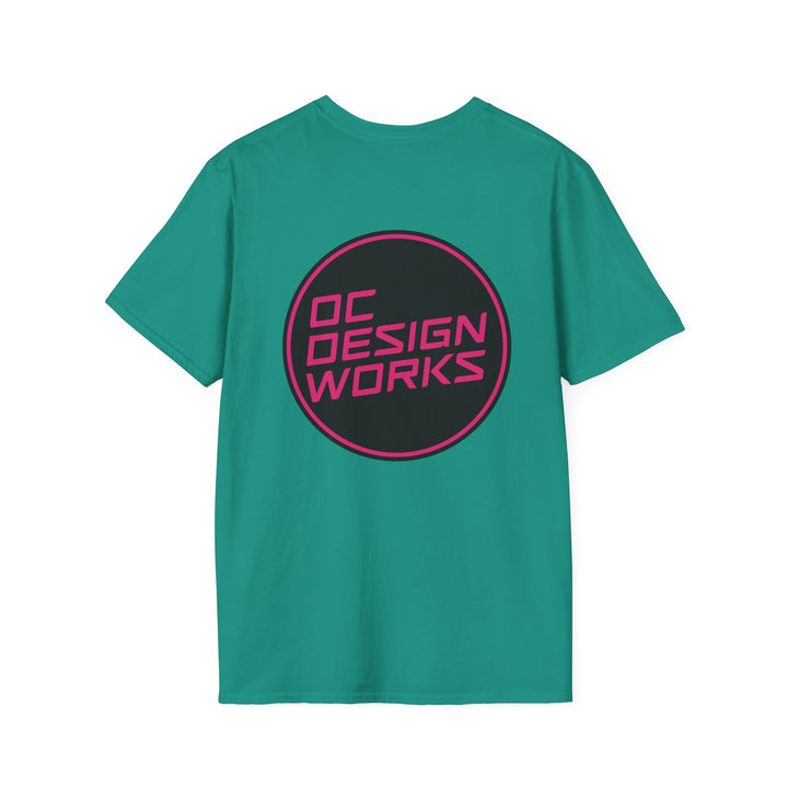 Heritage T-Shirt — Magenta Logo - OC Designworks