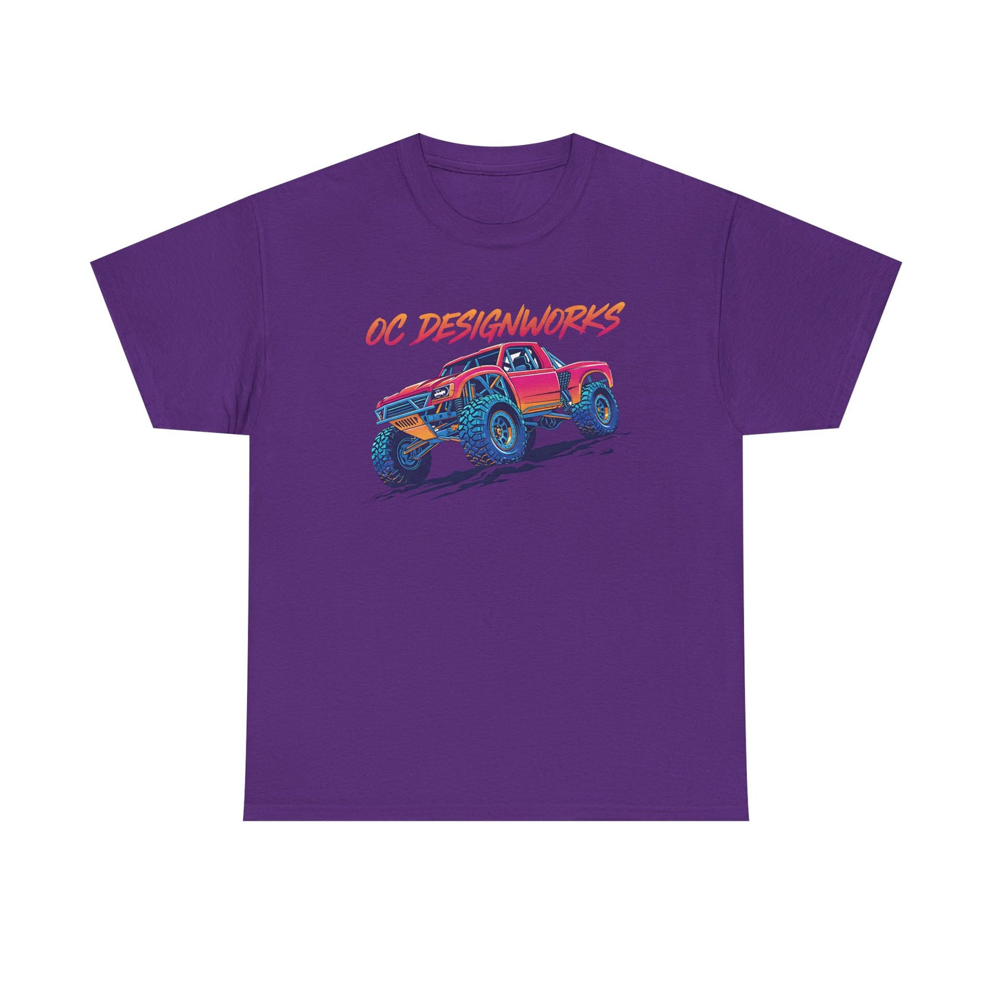 Monster Truck Graphic Tee — "OC Designworks" Retro Off-Road Shirt