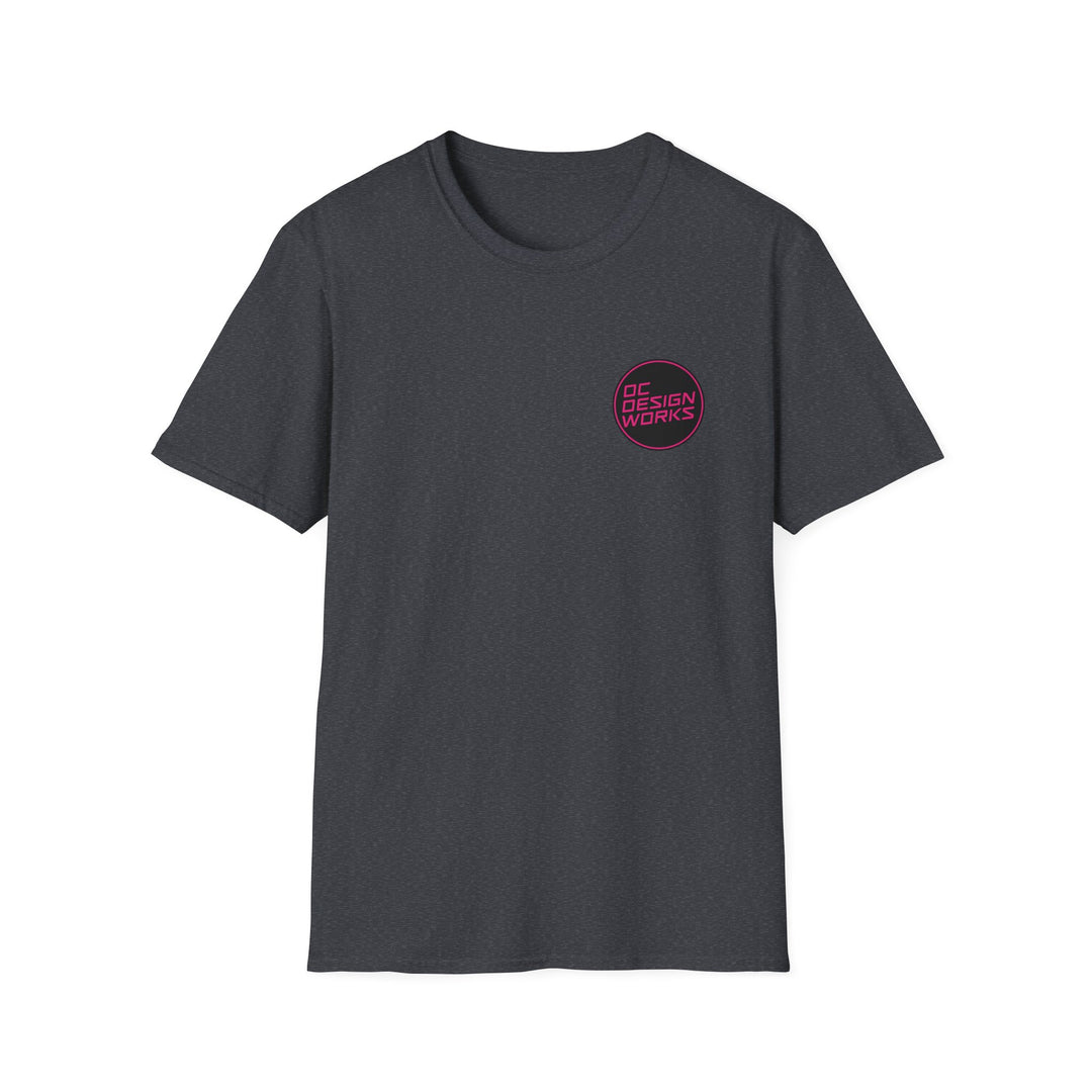 Heritage T-Shirt — Magenta Logo - OC Designworks