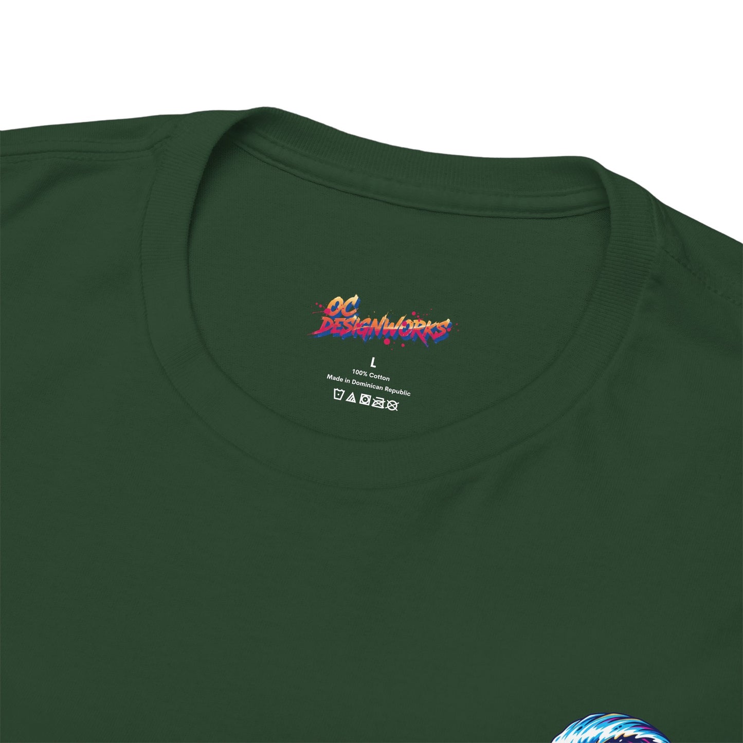 Surfing Wave Graphic Tee — 'Los Bombers' Retro Surf Shirt