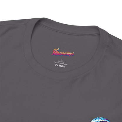 Surfing Wave Graphic Tee — 'Los Bombers' Retro Surf Shirt