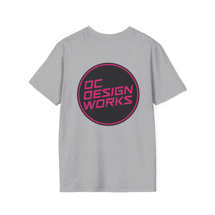 Heritage T-Shirt — Magenta Logo - OC Designworks