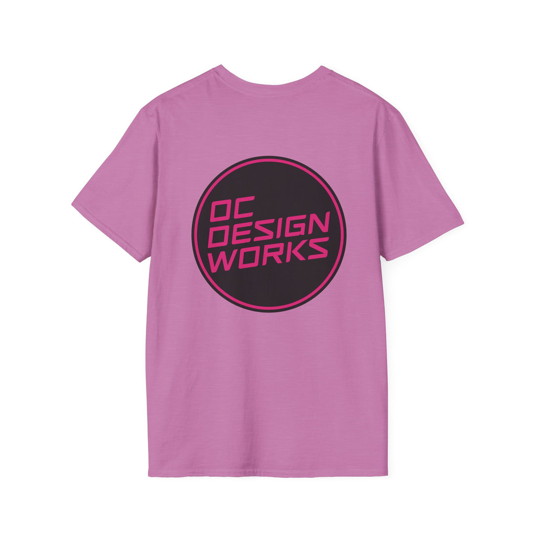 Heritage T-Shirt — Magenta Logo - OC Designworks