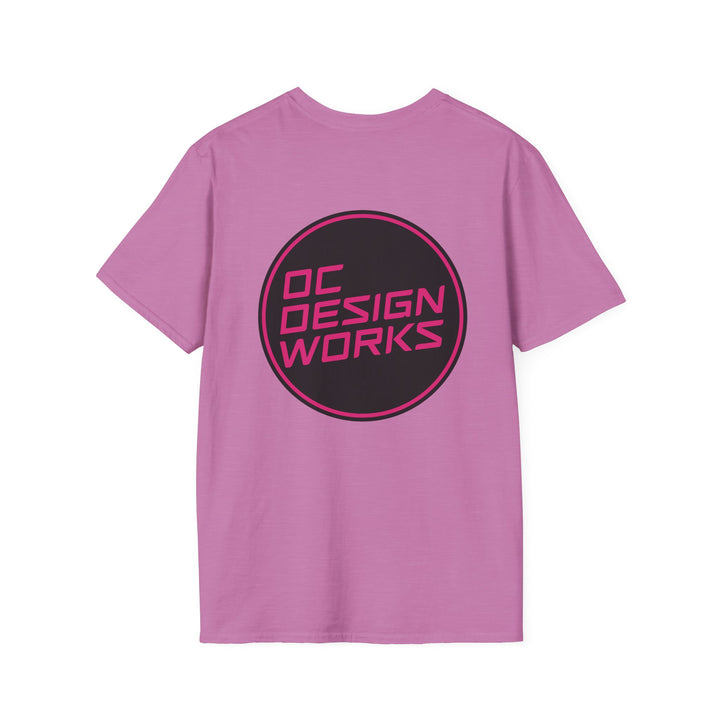 Heritage T-Shirt — Magenta Logo - OC Designworks