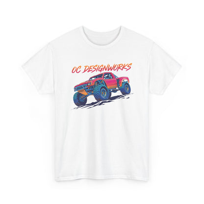 Monster Truck Graphic Tee — "OC Designworks" Retro Off-Road Shirt