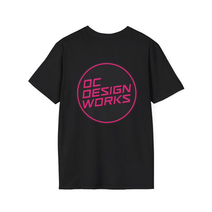 Heritage T-Shirt — Magenta Logo - OC Designworks