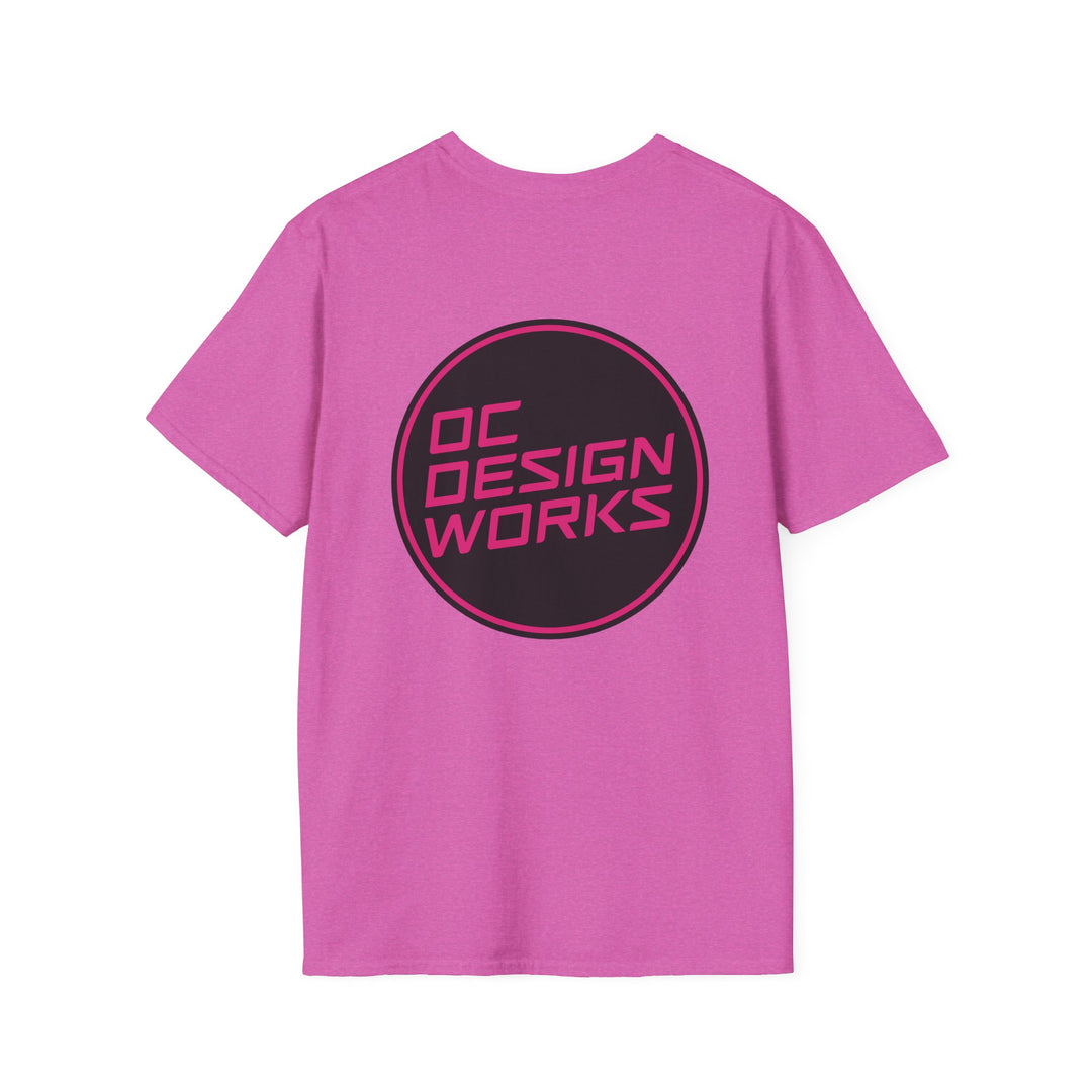 Heritage T-Shirt — Magenta Logo - OC Designworks