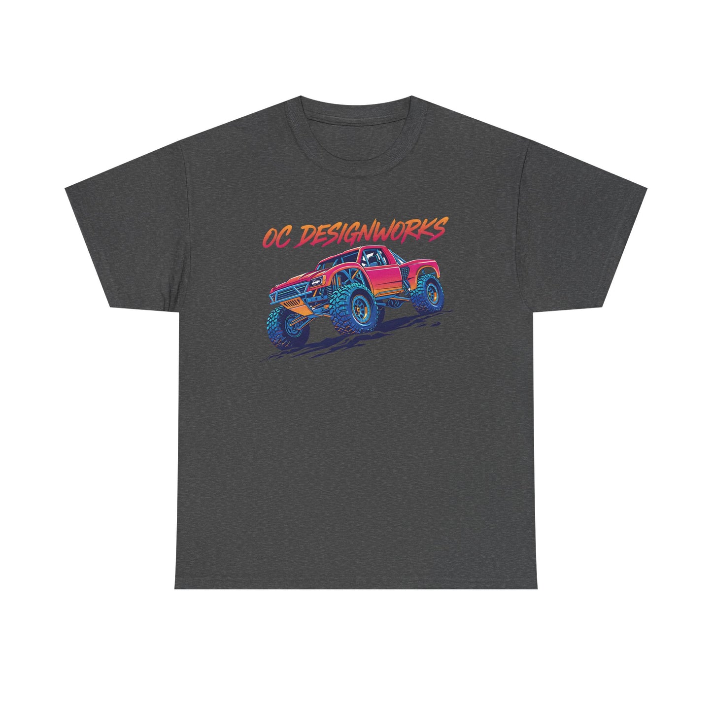 Monster Truck Graphic Tee — "OC Designworks" Retro Off-Road Shirt