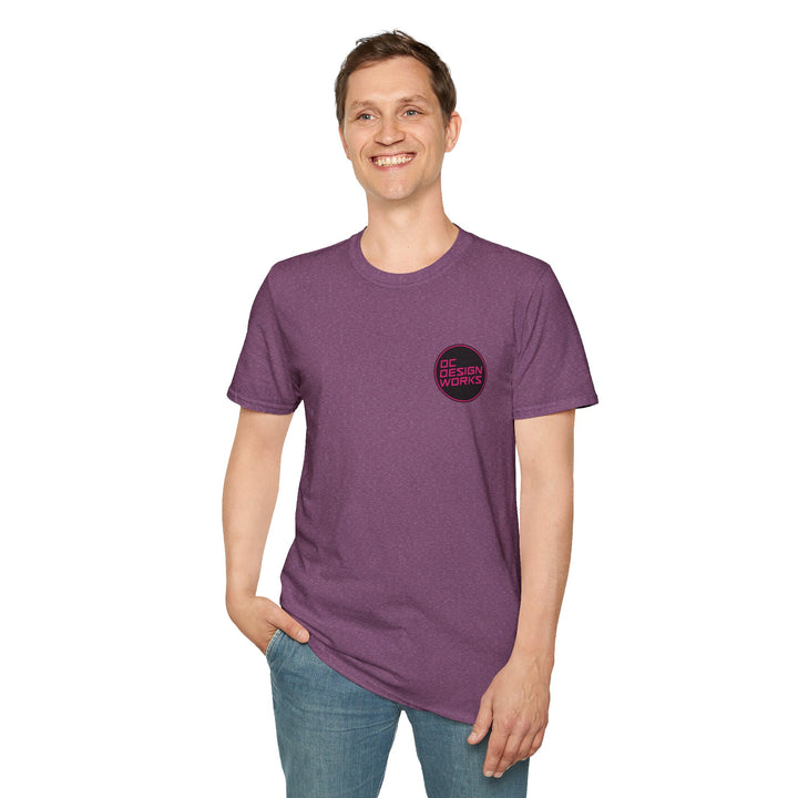 Heritage T-Shirt — Magenta Logo - OC Designworks