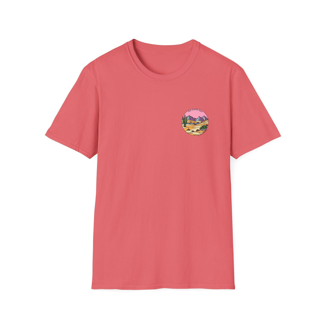 Cactus Sunset T-Shirt — Surf. Summit. Soul. - T-Shirt - Coral Silk - OC Designworks