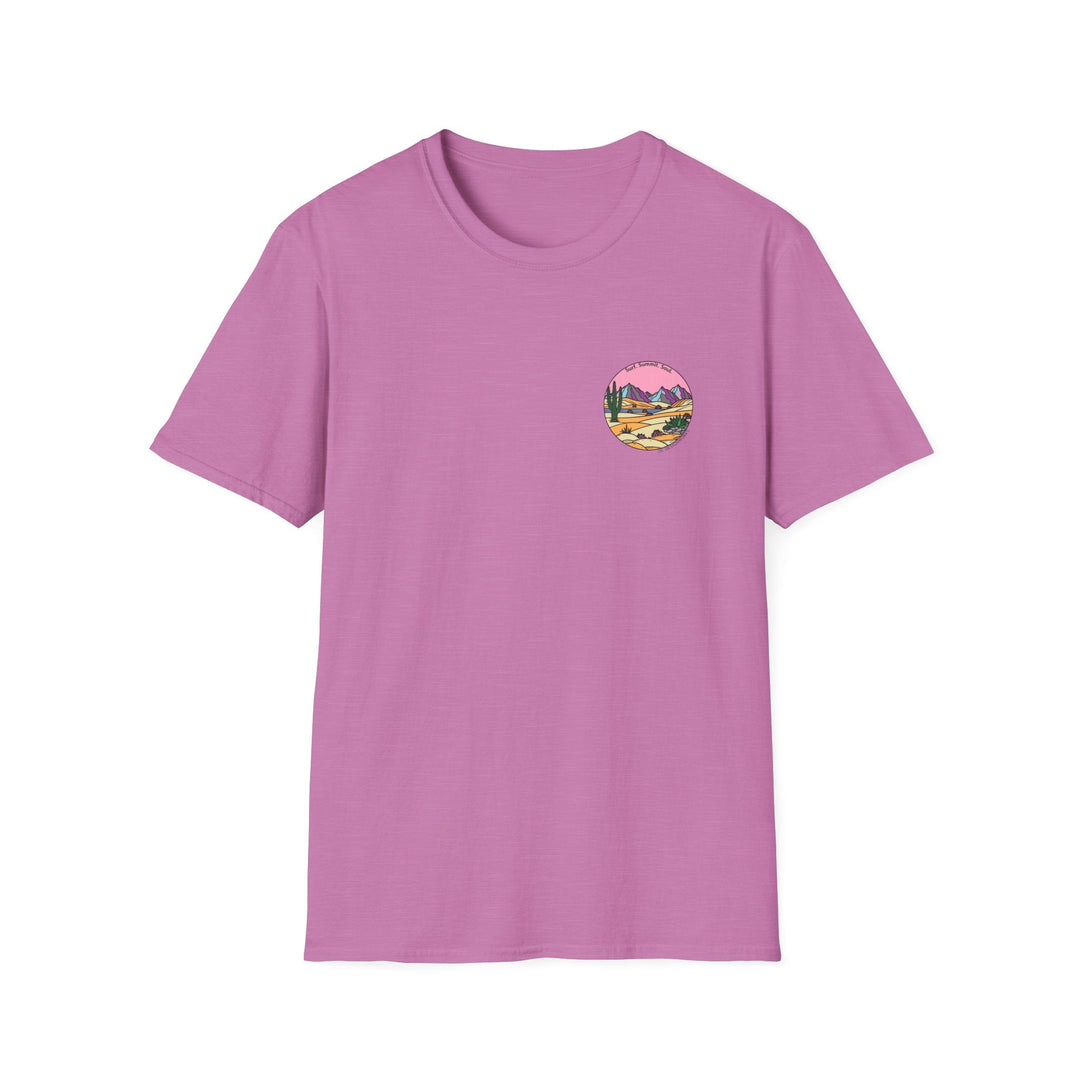 Cactus Sunset T-Shirt — Surf. Summit. Soul. - T-Shirt - Heather Radiant Orchid - OC Designworks