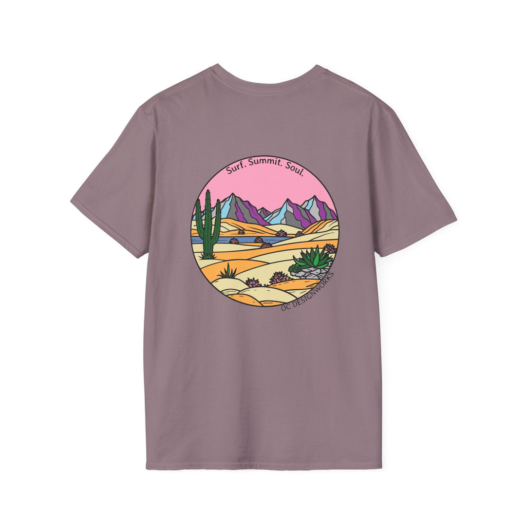 Cactus Sunset T-Shirt — Surf. Summit. Soul. - T-Shirt - Paragon - OC Designworks