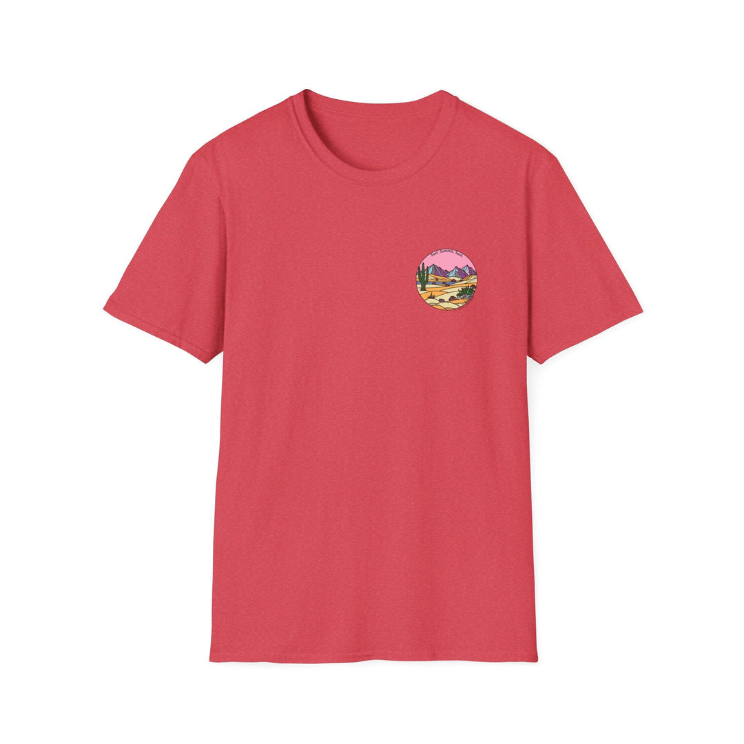 Cactus Sunset T-Shirt — Surf. Summit. Soul. - T-Shirt - Heather Red - OC Designworks