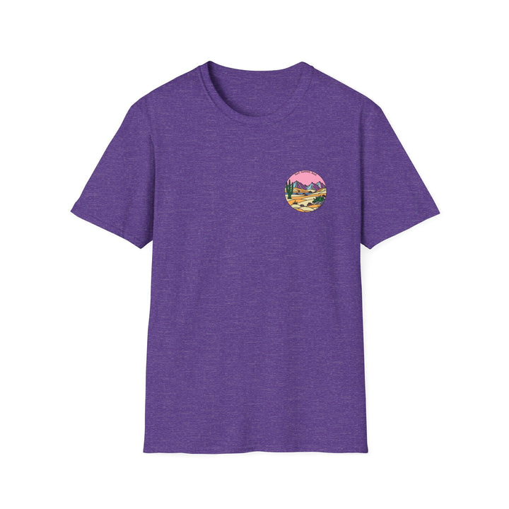 Cactus Sunset T-Shirt — Surf. Summit. Soul. - T-Shirt - Heather Purple - OC Designworks