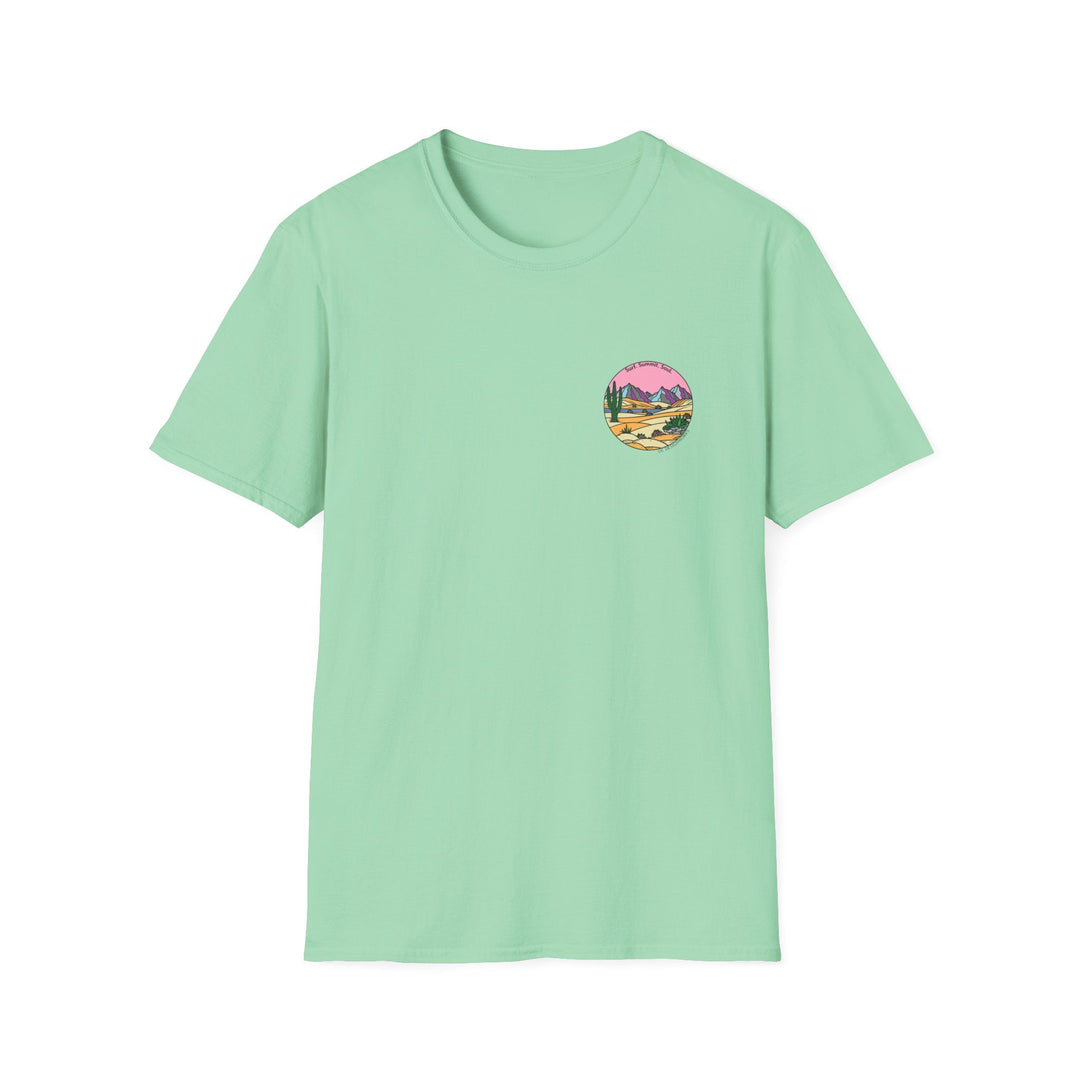 Cactus Sunset T-Shirt — Surf. Summit. Soul. - T-Shirt - Mint Green - OC Designworks