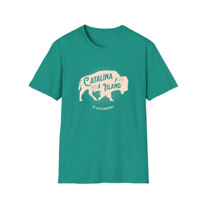 Catalina Island California Bison T-Shirt - T-Shirt - Jade Dome - OC Designworks
