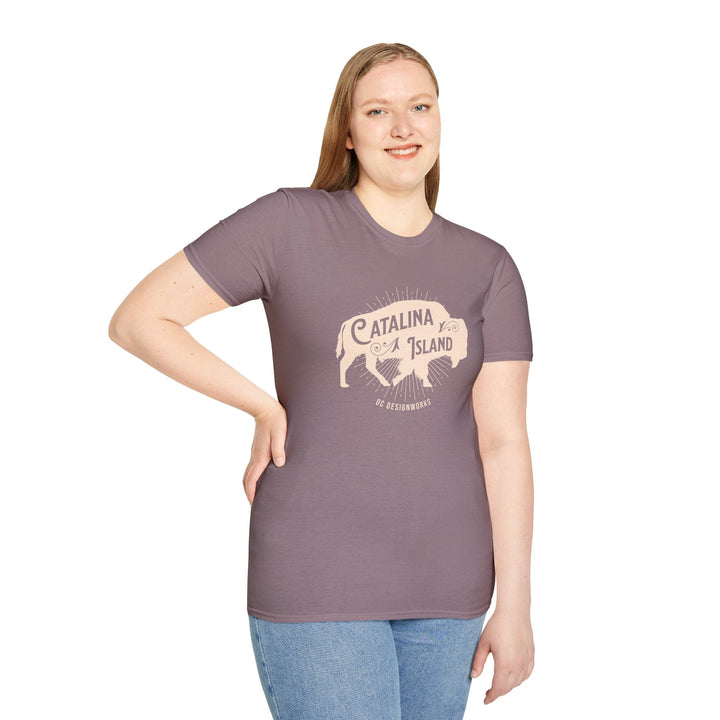 Catalina Island California Bison T-Shirt - T-Shirt - Paragon - OC Designworks