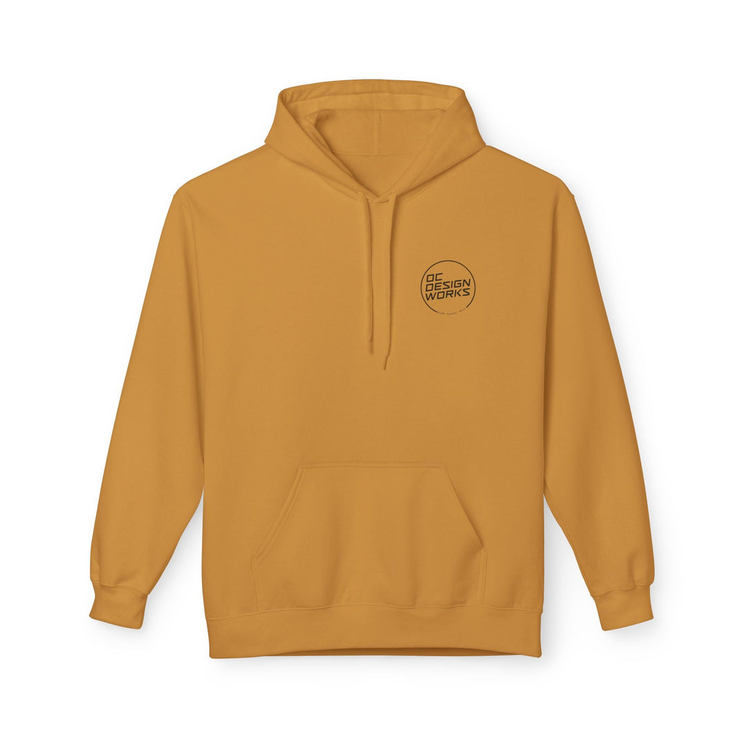 Heritage Hoodie — Black Line Logo - Hoodie - Mustard - OC Designworks