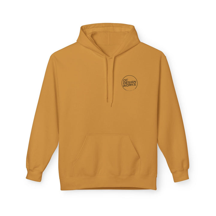 Heritage Hoodie — Black Line Logo - Hoodie - Mustard - OC Designworks