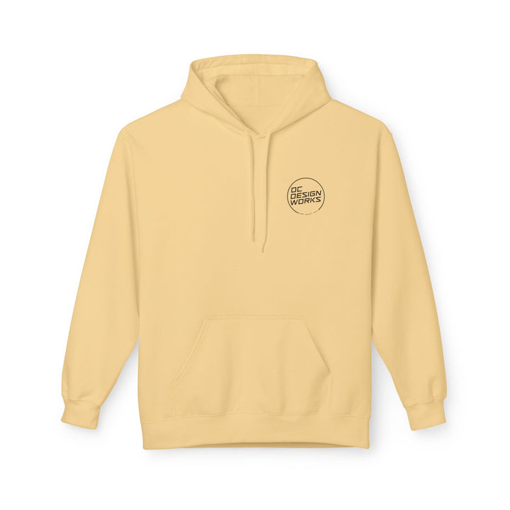 Heritage Hoodie — Black Line Logo - Hoodie - Yellow Haze - OC Designworks