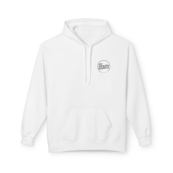 Heritage Hoodie — Black Line Logo - Hoodie - White - OC Designworks