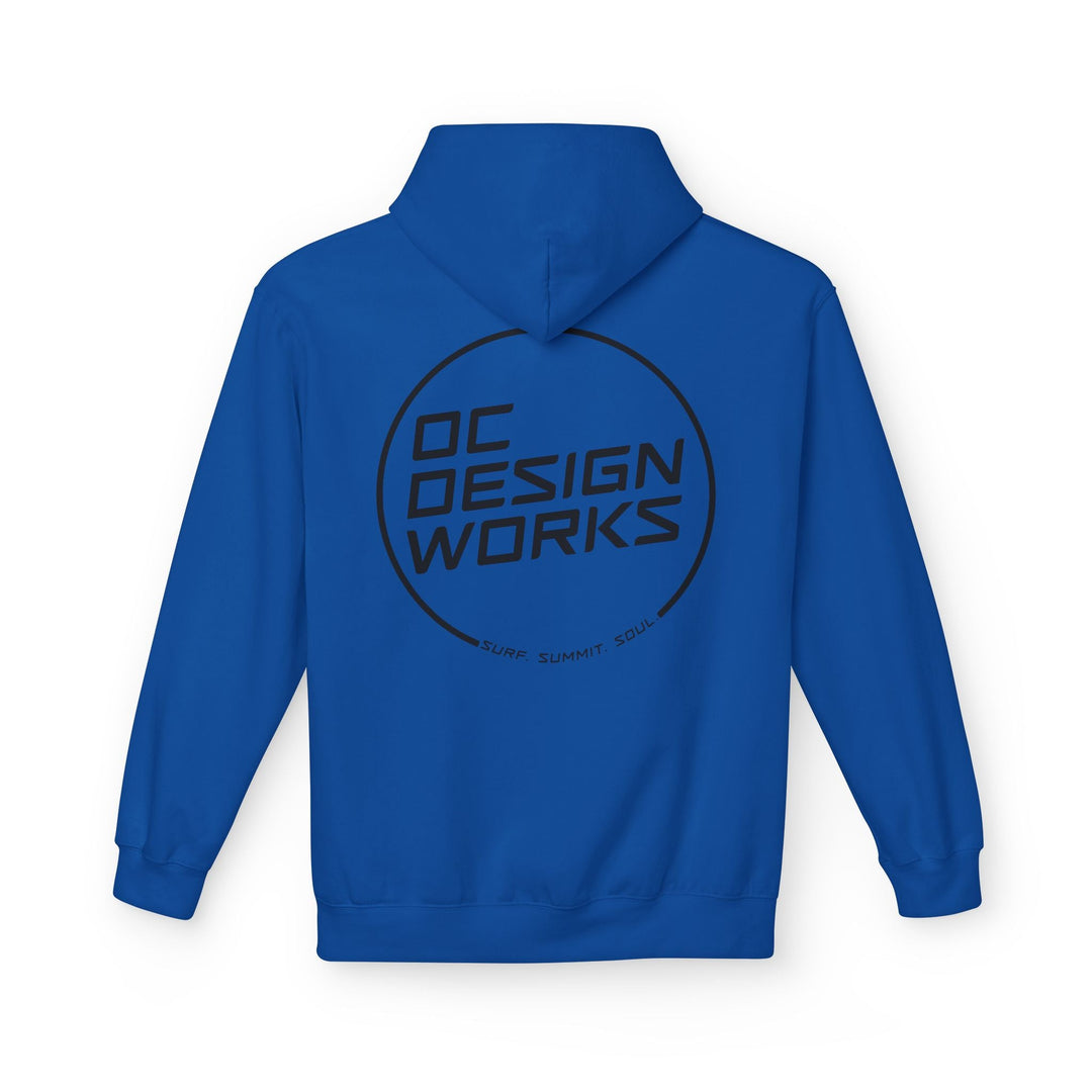 Heritage Hoodie — Black Line Logo - Hoodie - Royal - OC Designworks