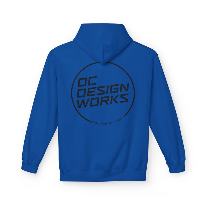 Heritage Hoodie — Black Line Logo - Hoodie - Royal - OC Designworks