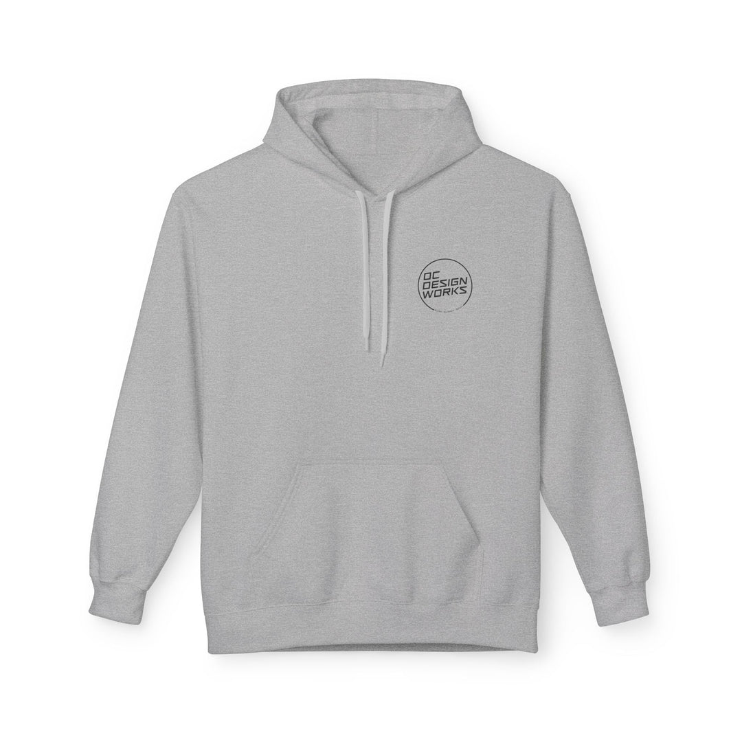 Heritage Hoodie — Black Line Logo - Hoodie - Sport Grey - OC Designworks