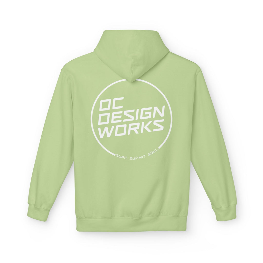 Heritage Hoodie — White Line Logo - Hoodie - Pistachio - OC Designworks