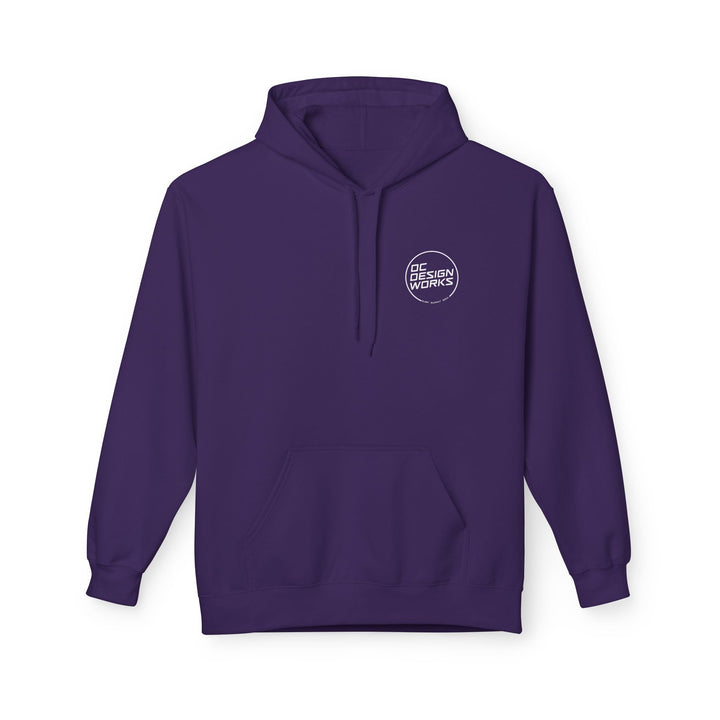 Heritage Hoodie — White Line Logo - Hoodie - Purple - OC Designworks