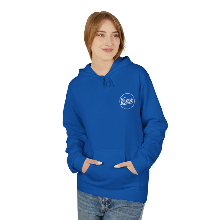 Heritage Hoodie — White Line Logo - Hoodie - Royal - OC Designworks