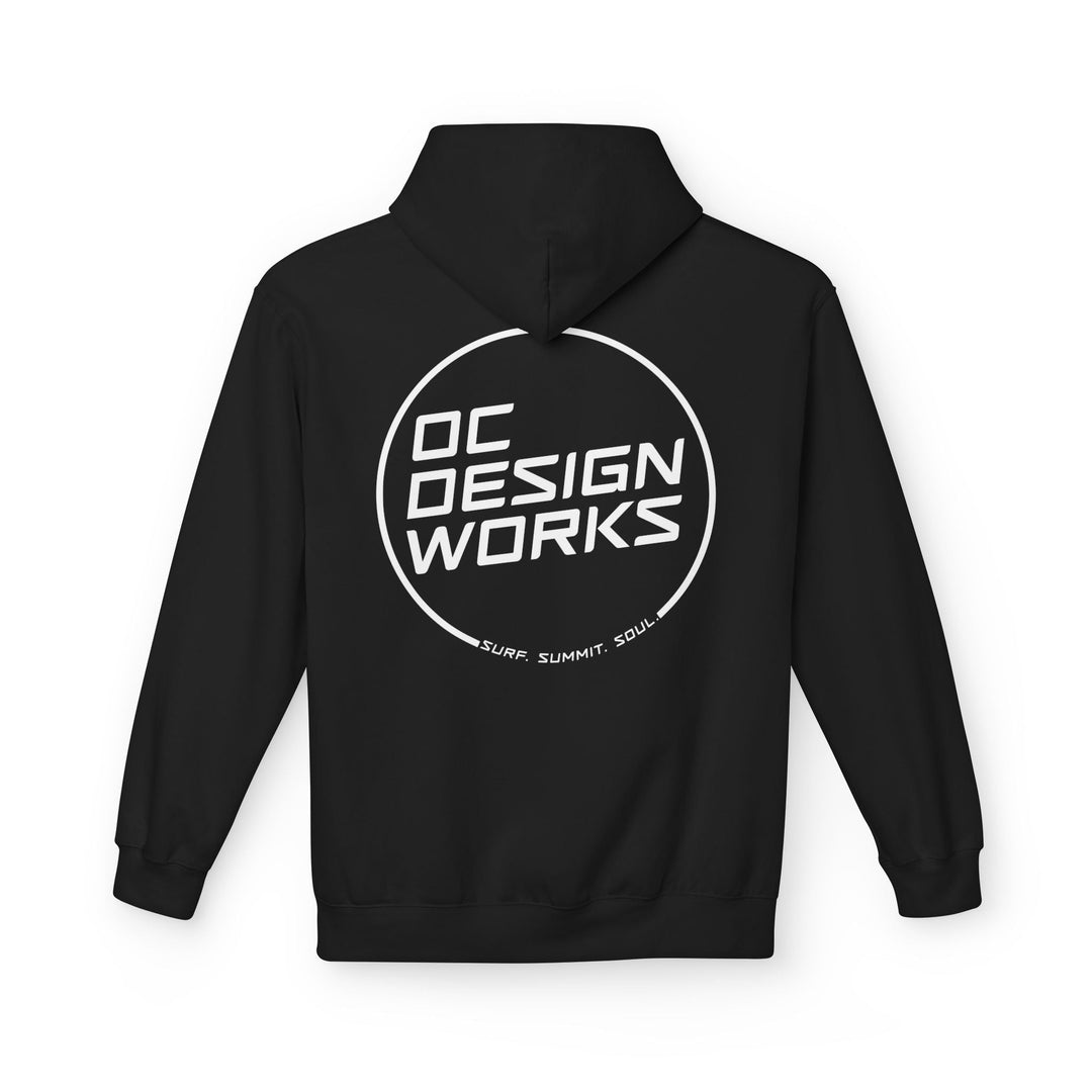Heritage Hoodie — White Line Logo - Hoodie - Black - OC Designworks