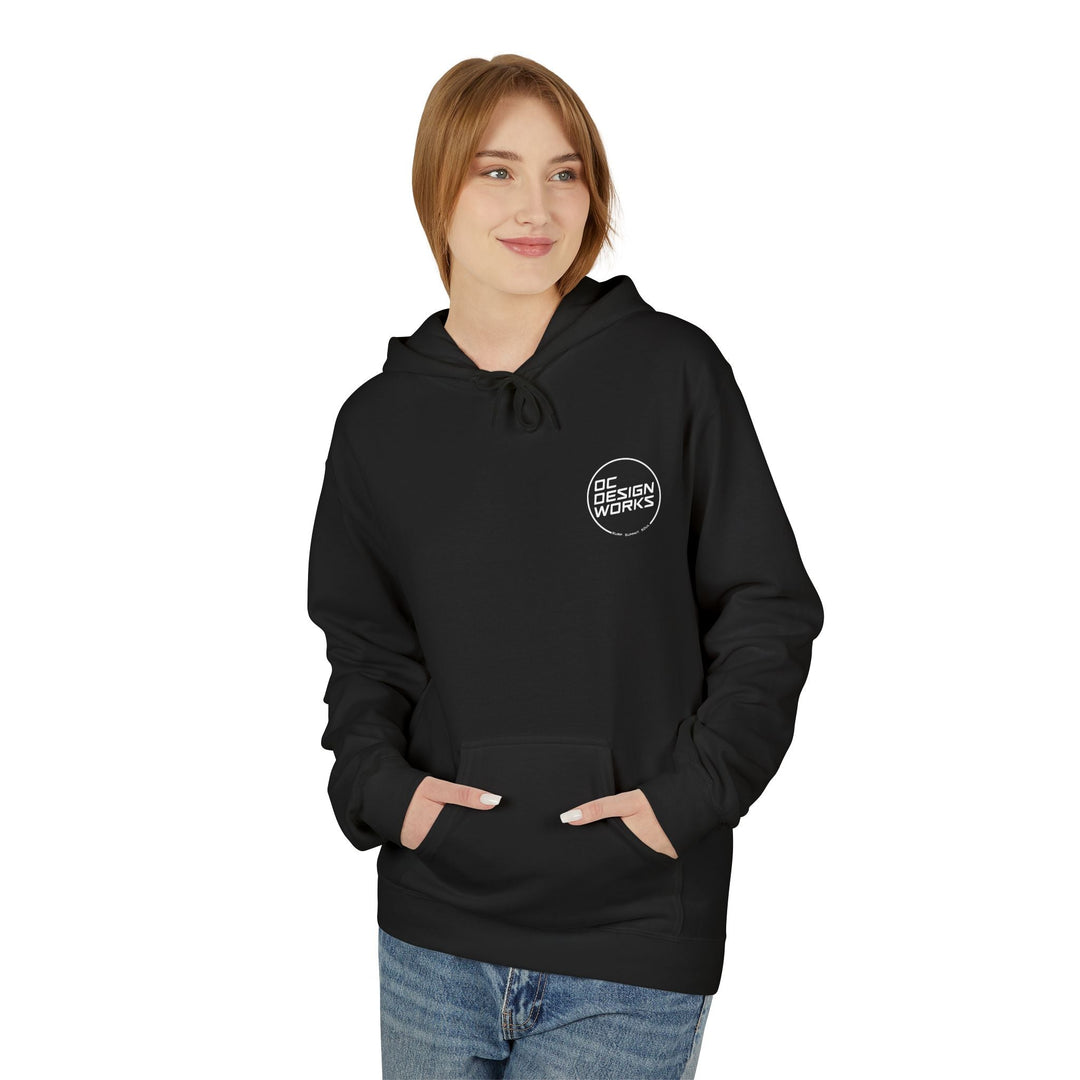 Heritage Hoodie — White Line Logo - Hoodie - Black - OC Designworks