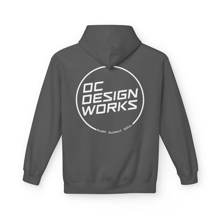 Heritage Hoodie — White Line Logo - Hoodie - Charcoal - OC Designworks