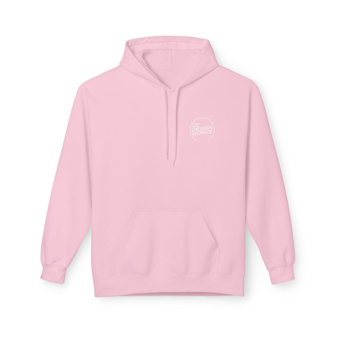 Heritage Hoodie — White Line Logo - Hoodie - Light Pink - OC Designworks