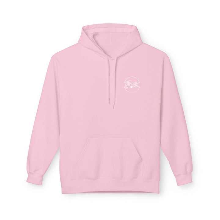 Heritage Hoodie — White Line Logo - Hoodie - Light Pink - OC Designworks