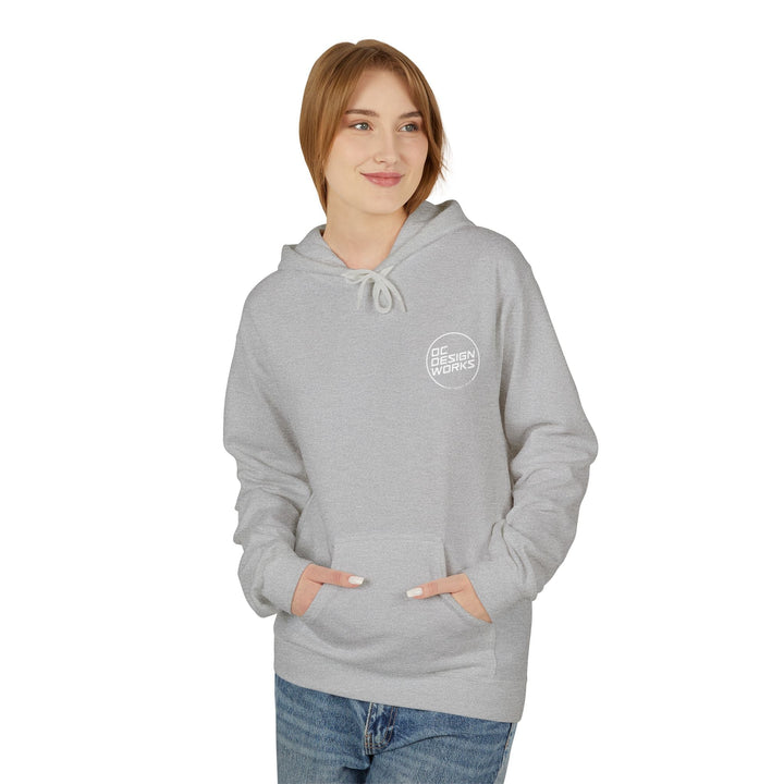 Heritage Hoodie — White Line Logo - Hoodie - Sport Grey - OC Designworks