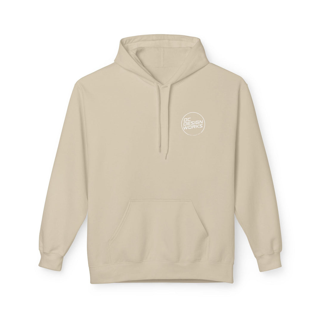 Heritage Hoodie — White Line Logo - Hoodie - Sand - OC Designworks