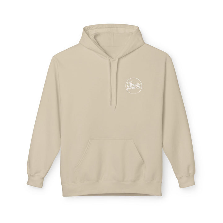 Heritage Hoodie — White Line Logo - Hoodie - Sand - OC Designworks