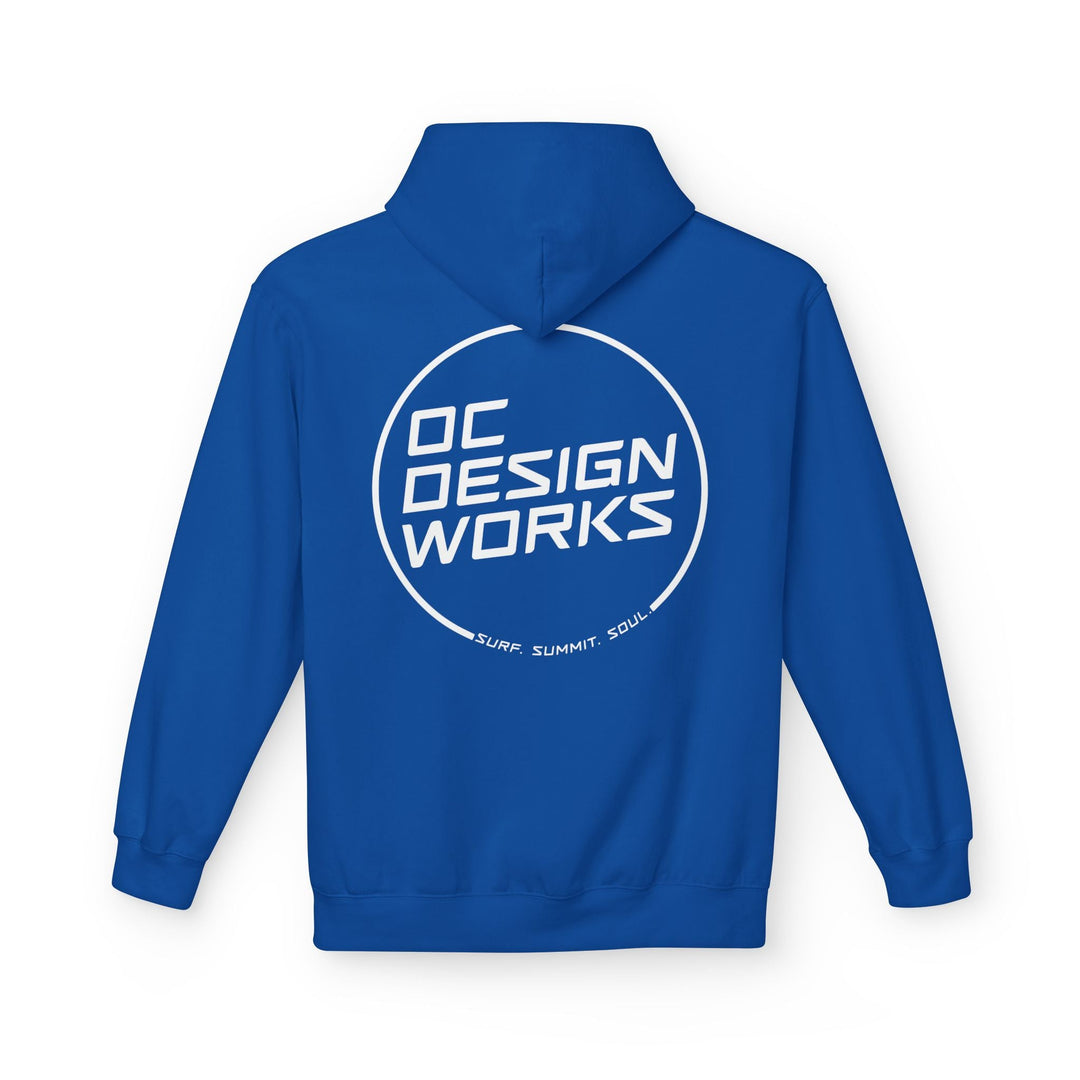 Heritage Hoodie — White Line Logo - Hoodie - Royal - OC Designworks