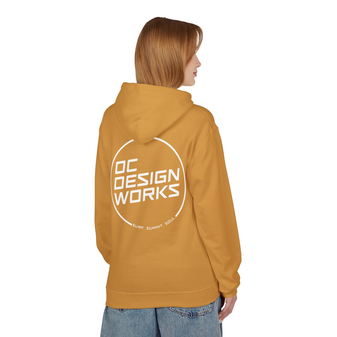 Heritage Hoodie — White Line Logo - Hoodie - Mustard - OC Designworks