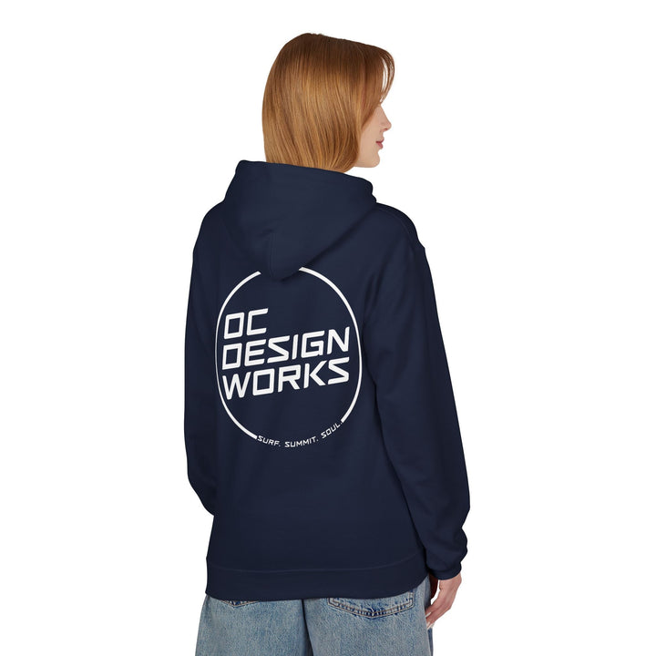 Heritage Hoodie — White Line Logo - Hoodie - Navy - OC Designworks