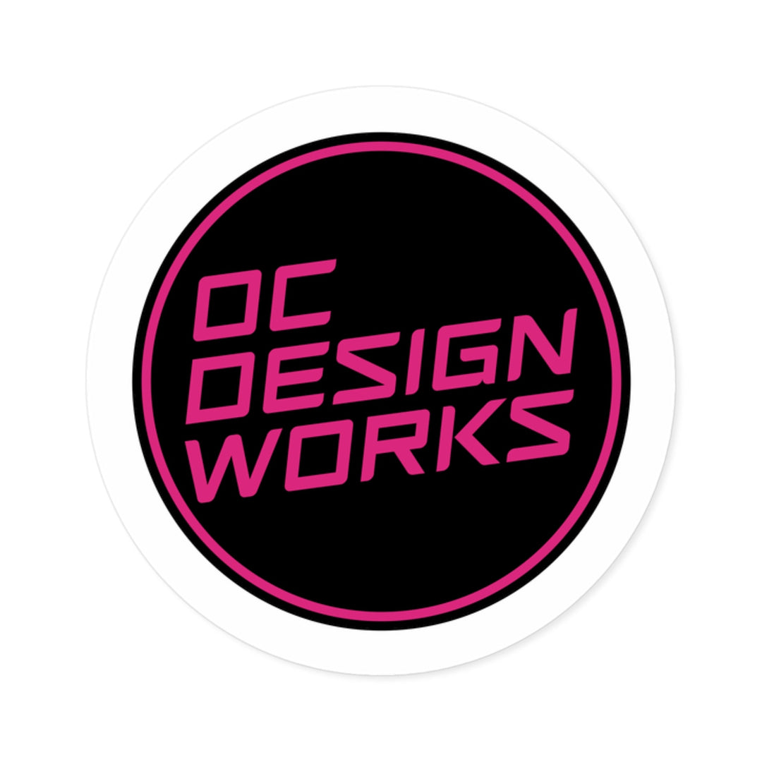 Heritage Sticker — Magenta Line Logo - Paper products - 2" × 2" - OC Designworks