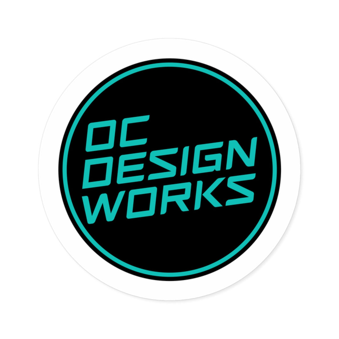 Heritage Sticker — Teal Line Logo - Paper products - 2" × 2" - OC Designworks