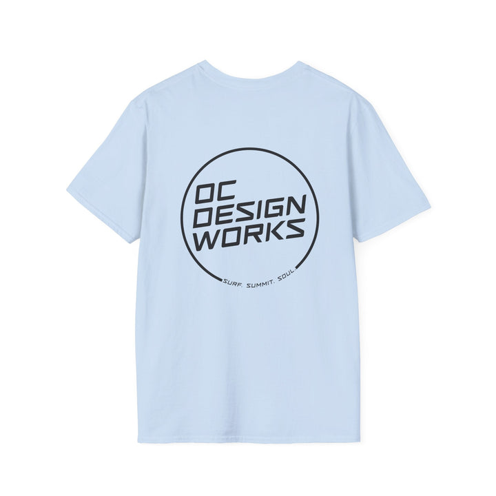 Heritage T-Shirt — Black Line Logo - T-Shirt - Light Blue - OC Designworks